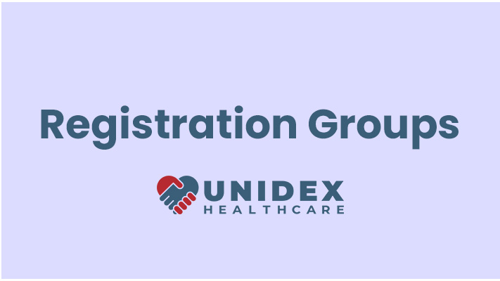 List of NDIS Registration Groups for Unidex Healthcare