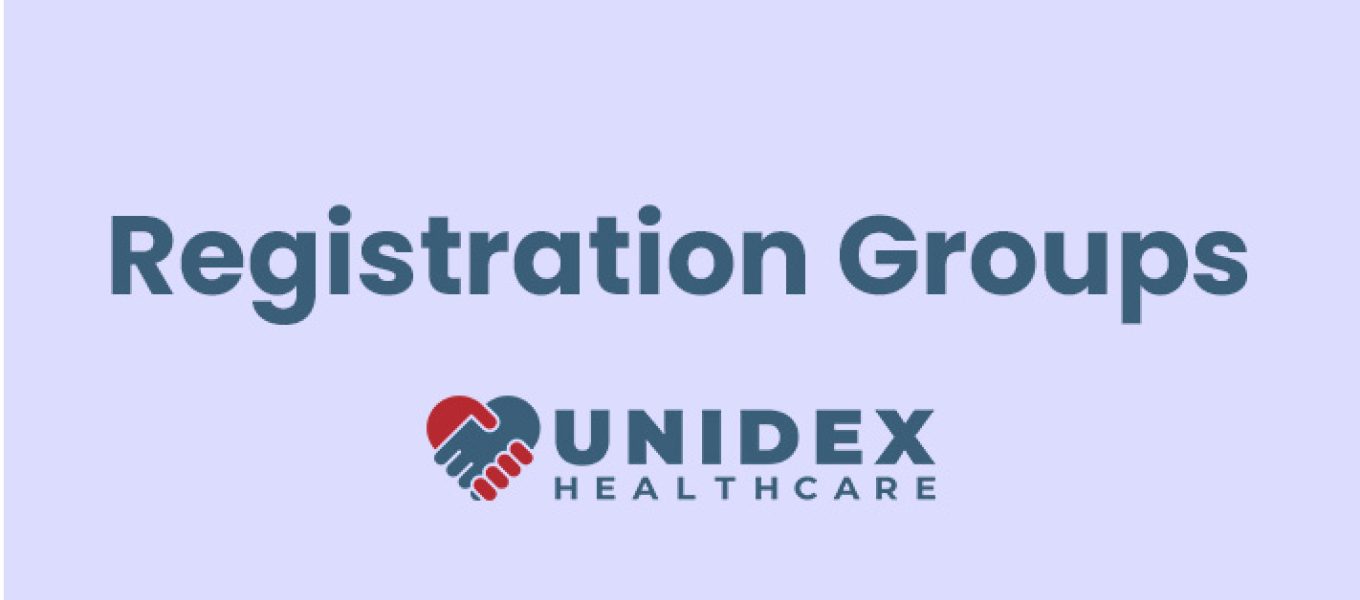 List of NDIS Registration Groups for Unidex Healthcare